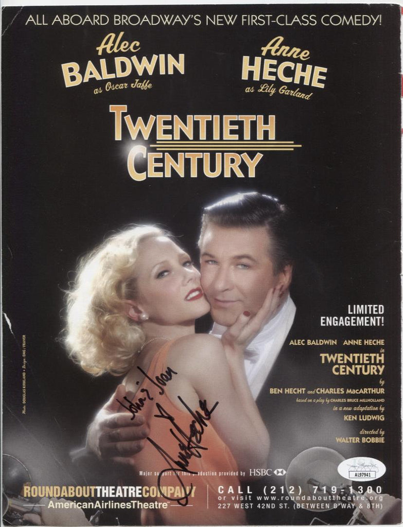 Anne Heche Actress Autographed 8.25"x10.5" Twentieth Century Ad JSA COA WWE10-38