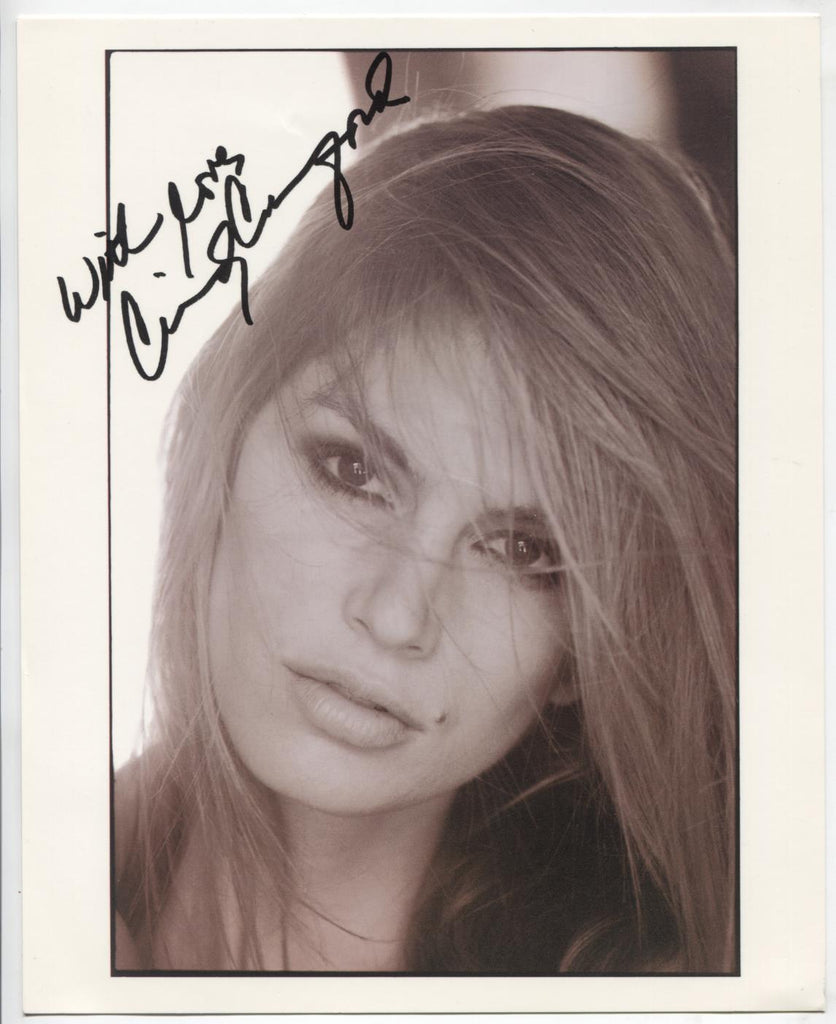 Cindy Crawford Actress Autographed 8"x10" Photo w/COA WWE13-15