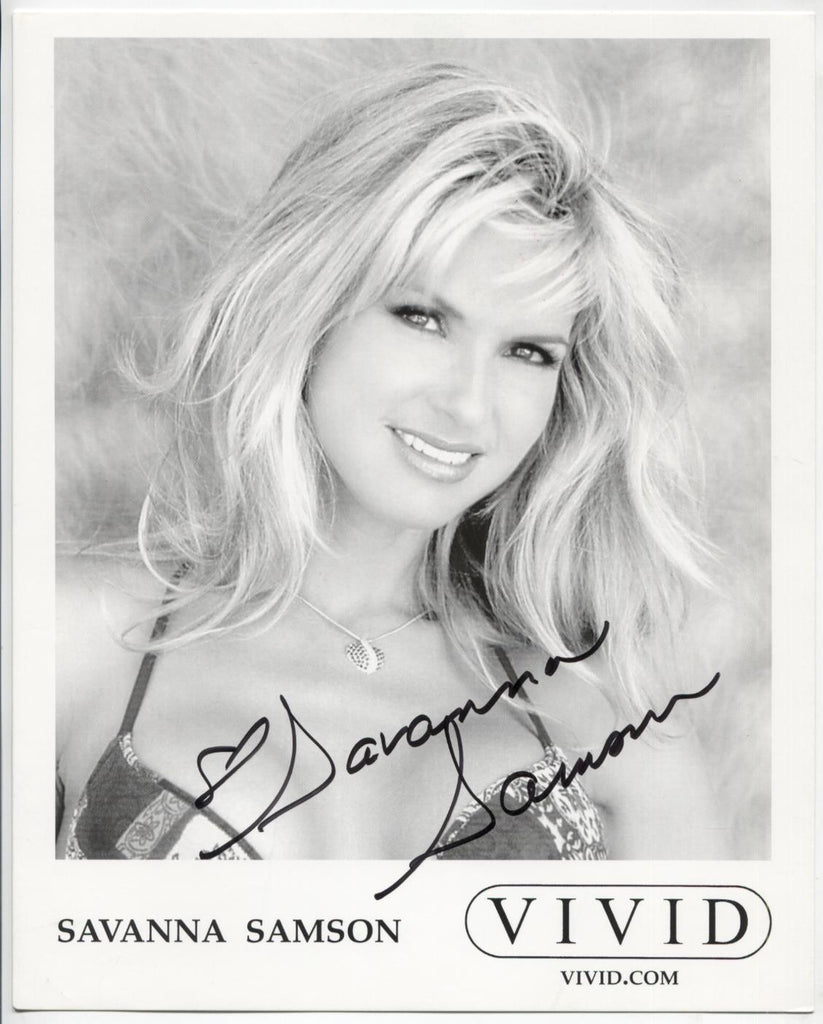 Savanna Samson Adult Actress Autographed 8"x10" Photo w/COA WWE14-87