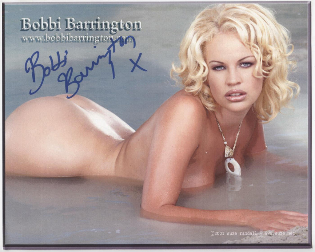 Bobbi Barrington Adult Actress Autographed 8"x10" Photo w/COA WWE14-49 NUDES