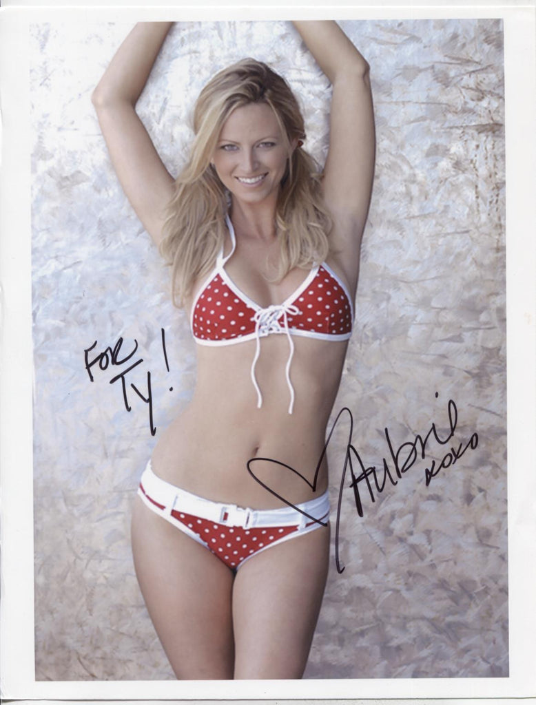 Aubrie Adult Actress Autographed 8.5"x11" Photo w/COA WWE14-33