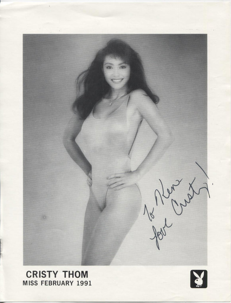 Cristy Thom Playboy Autographed 8.5"x11" Photo w/COA WWE14-30