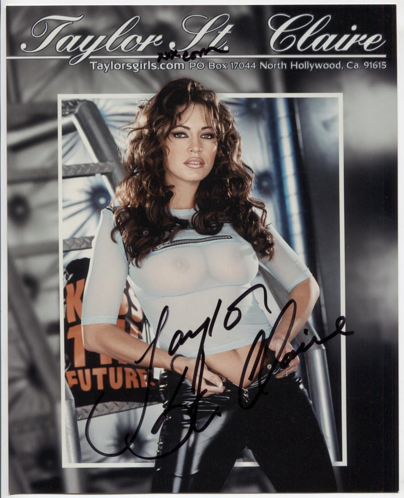 Taylor St. Claire Adult Actress Autographed 8"x10" Photo w/COA WWE14-143