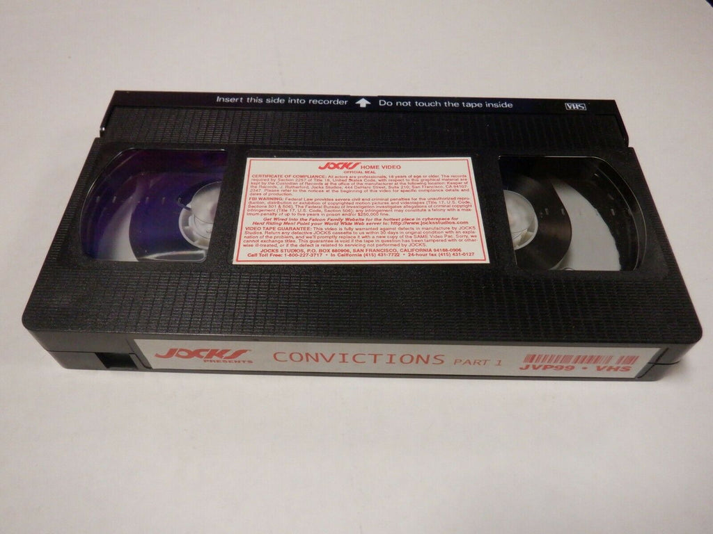 Convictions Blake Harper, Brett Michaels Jocks Gay Male VHS 082020AMP2