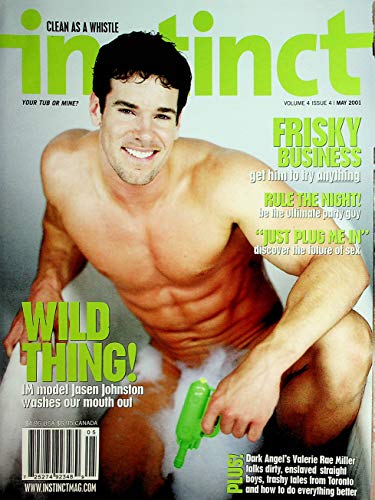 Instinct Gay Magazine Wild Thing! Model Jasen Johnston May 2001