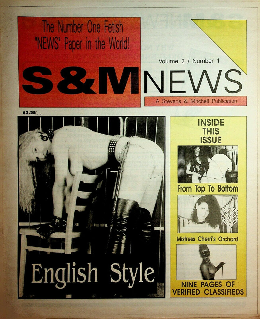 S & M News Newspaper English Style vol.2 #1 1992 030320lm-ep