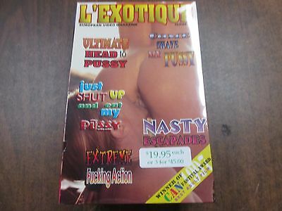 L'Exotique #15 Eurpoean Video Magazine New Sealed Adult VHS 070325WVHS2-DLIST