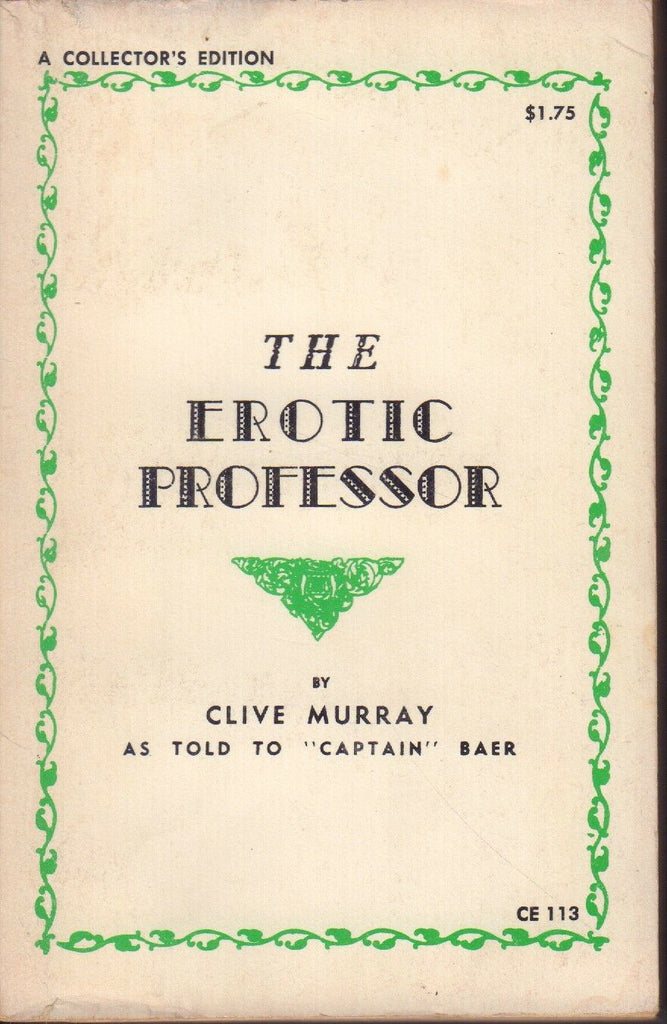 The Erotic Professor Clive Murray CE 113 Adult Book 041318DBEP
