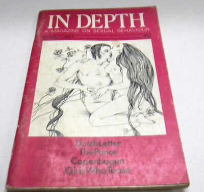 In Depth Adult Digest Magazine Sexual Behaviour Vol.1 #6 1971 011814lm-ep