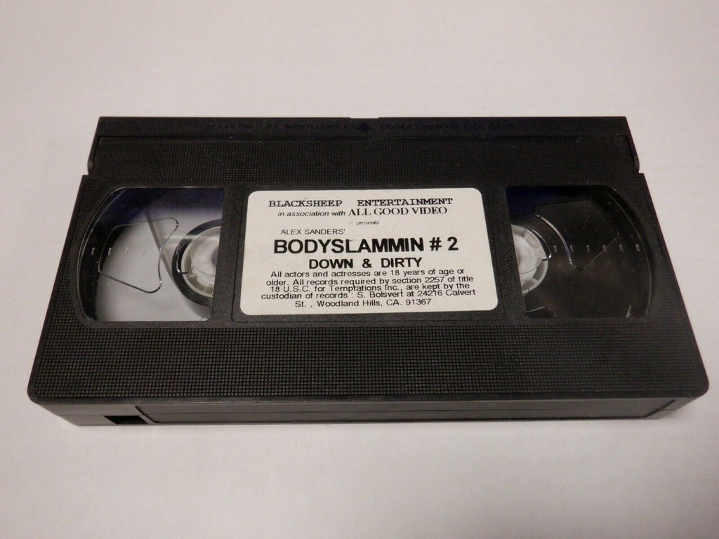 Body Slammin #2 Down & Dirty Alex Sanders Adult VHS 123019AMP