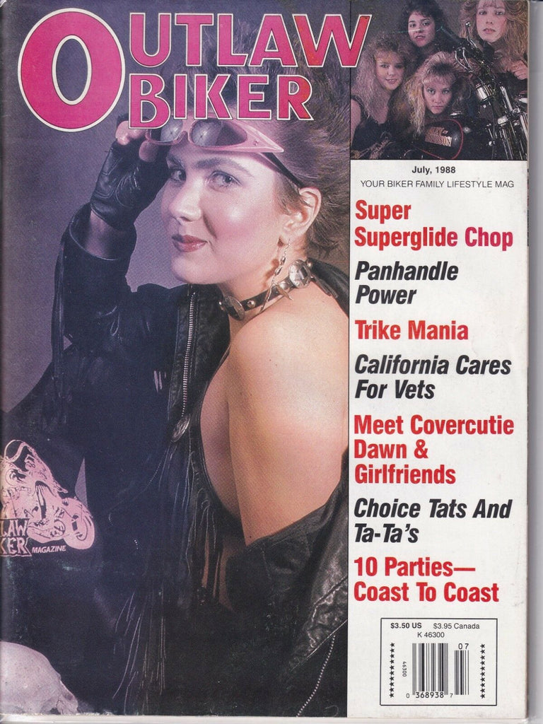 Outlaw Biker Magazine Superglide Chop & Trike Mania July 1988 020419REP