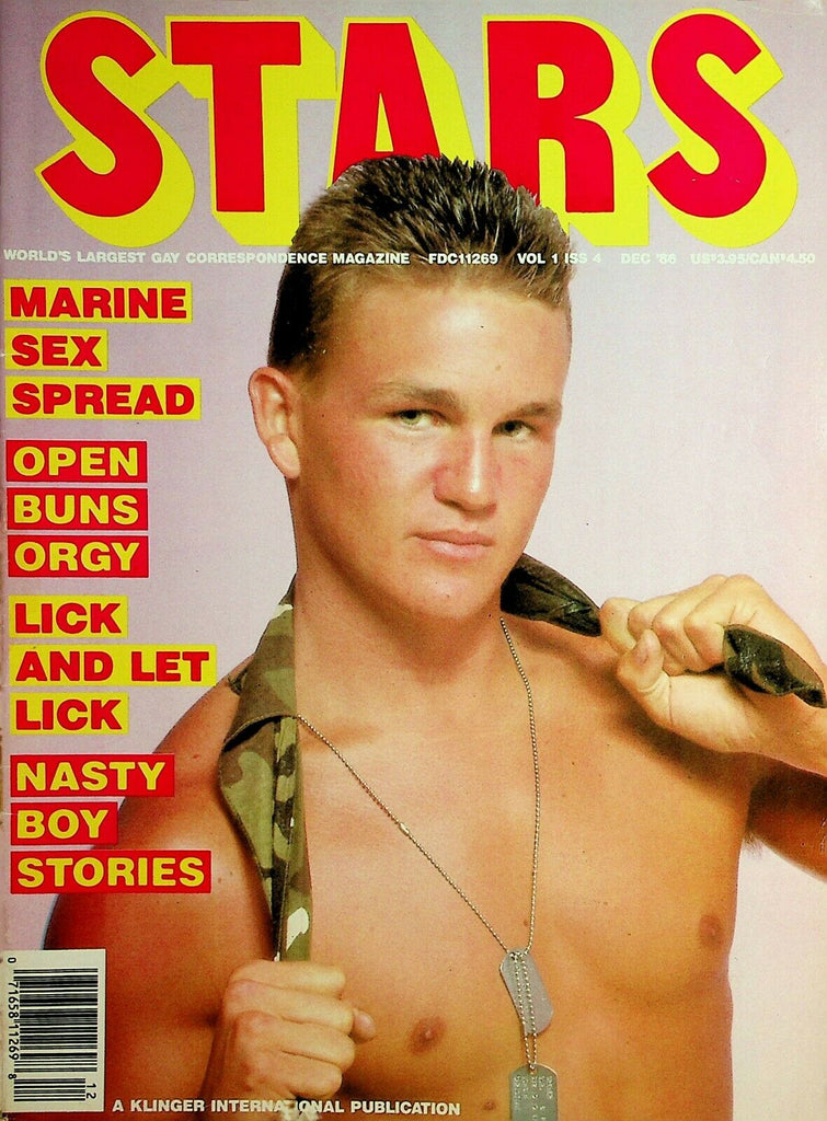 Stars Gay Magazine Cover Guy Luke Lucas December 1986   011426lmp