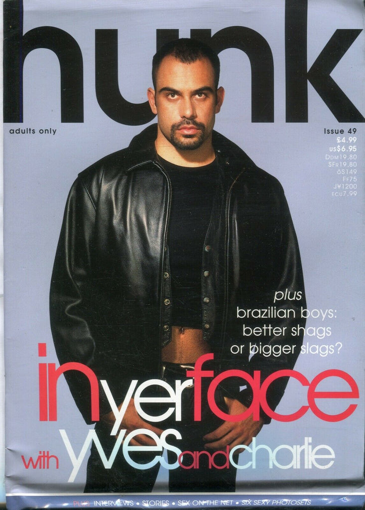 Hunk Gay Magazine Cover Stud Yves #49 1998 101219lm-ep