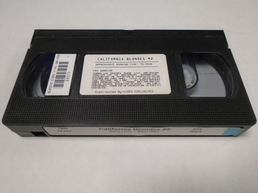 California Blondes #2 1987 75mins Adult VHS 032519AMP2