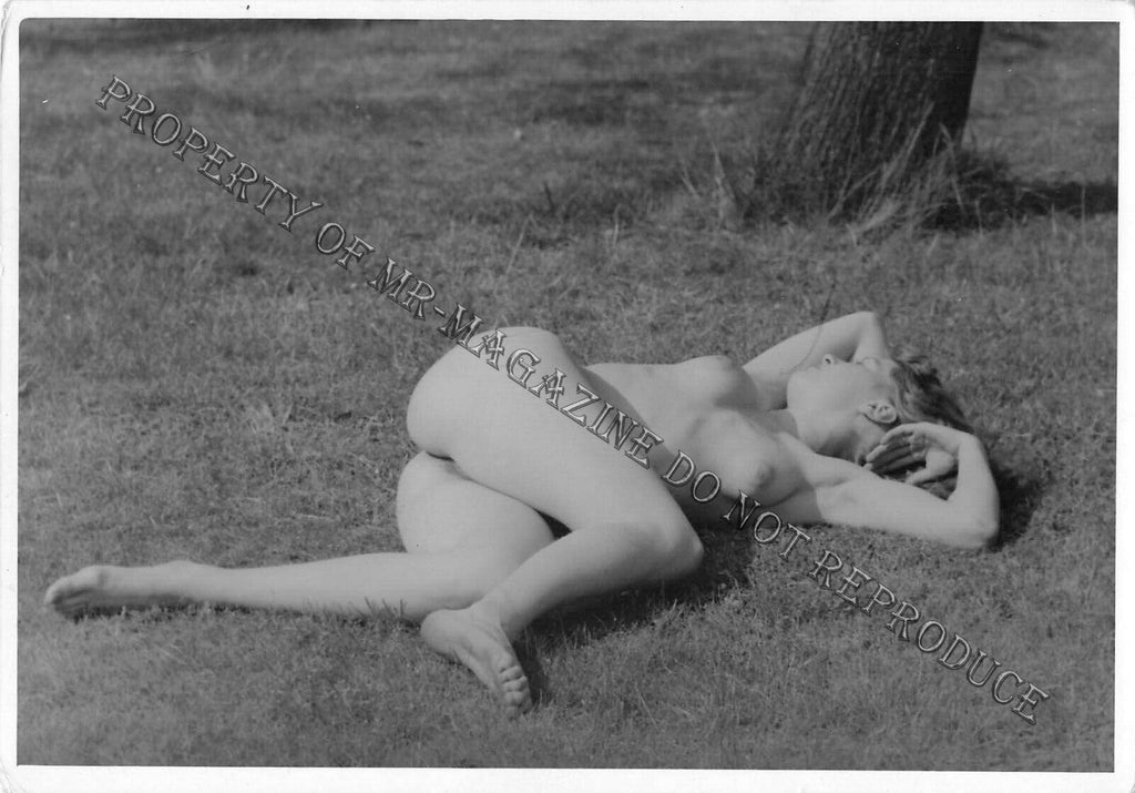 Adult Vintage 1950s B&W Photo 4x6 Beautiful Blonde Nude Sexy Nice Body 286FE