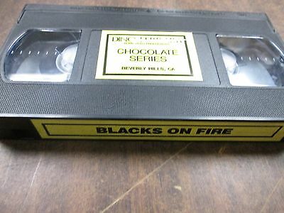 Blacks on Fire Chocolate Series Dino Ferrara VG Adult VHS 052215amp