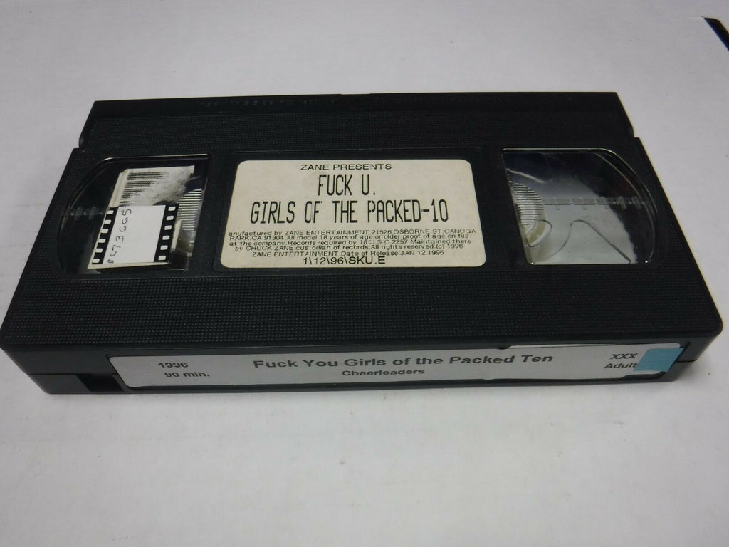 Fuck You Girls of the Packed 10 Cheerleaders 1996 90min Adult VHS 123118AMP2