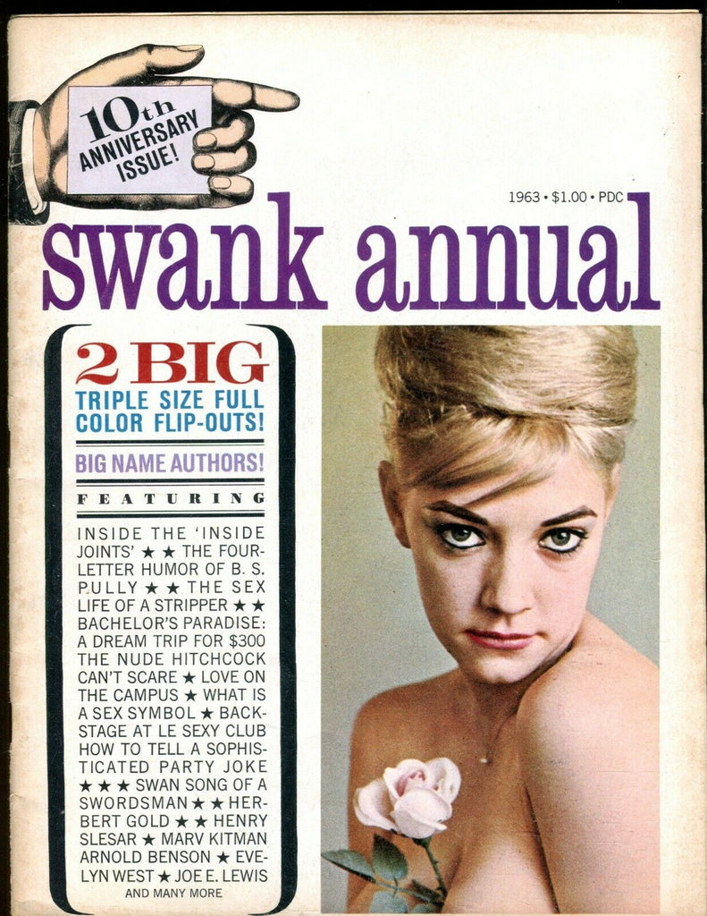 Swank Annual Magazine Vivianne Borg 1963 10th Anniversary 082219lm-ep