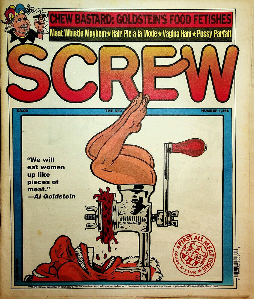 Screw Newspaper We Will Eat Women #1466 April 7, 1997 022920lm-ep