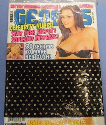Genesis Magazine Ashley Blue Deep Throats! May 2003 new/sealed 080813lm-epa
