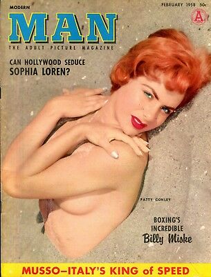 Modern Man Magazine Sophia Loren / Patty Conley February 1958 071718lm-ep
