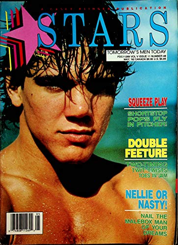 Stars Gay Magazine Cover Guy Damon Peters May 1992