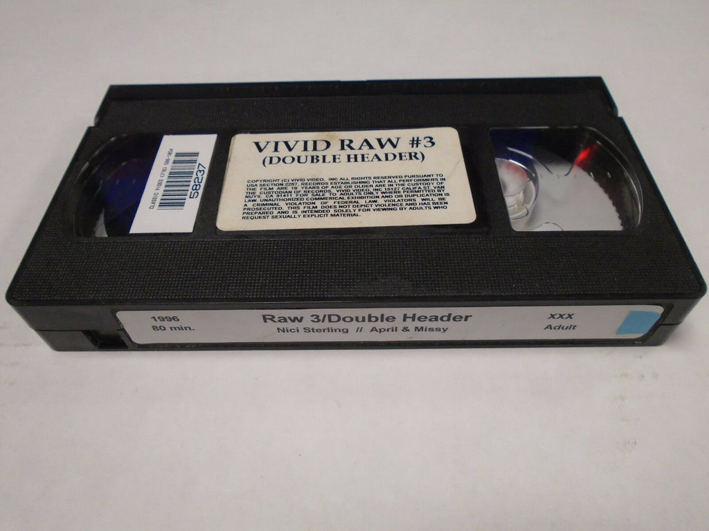 Vivid Raw #3 Nici Sterling April Missy 1996 80mins Adult VHS 012419AMP2