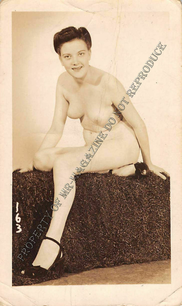 Adult Vintage 1950s B&W Photo 2.5x4 Sexy Pin Up Model Undressing Lingerie 51FG