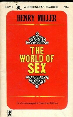 The World Of Sex Adult Novel by Henry Miller 1965 021618lm-ep3