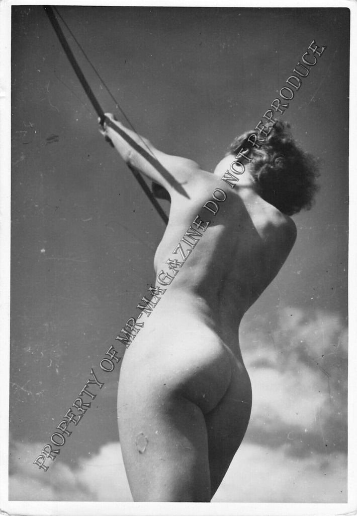 Adult Vintage 1950s B&W Photo 4x6 Beautiful Blonde Nude Sexy Nice Body 293FE