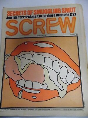 Screw Adult Newspaper Secrets Of Smuggling Smut #306 1974 060918lm-ep2
