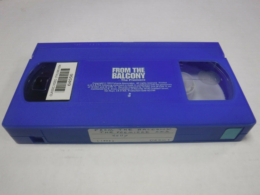 From the Balcony The Premiere Ursula Moore 1999 120mins Adult VHS 010219AMP