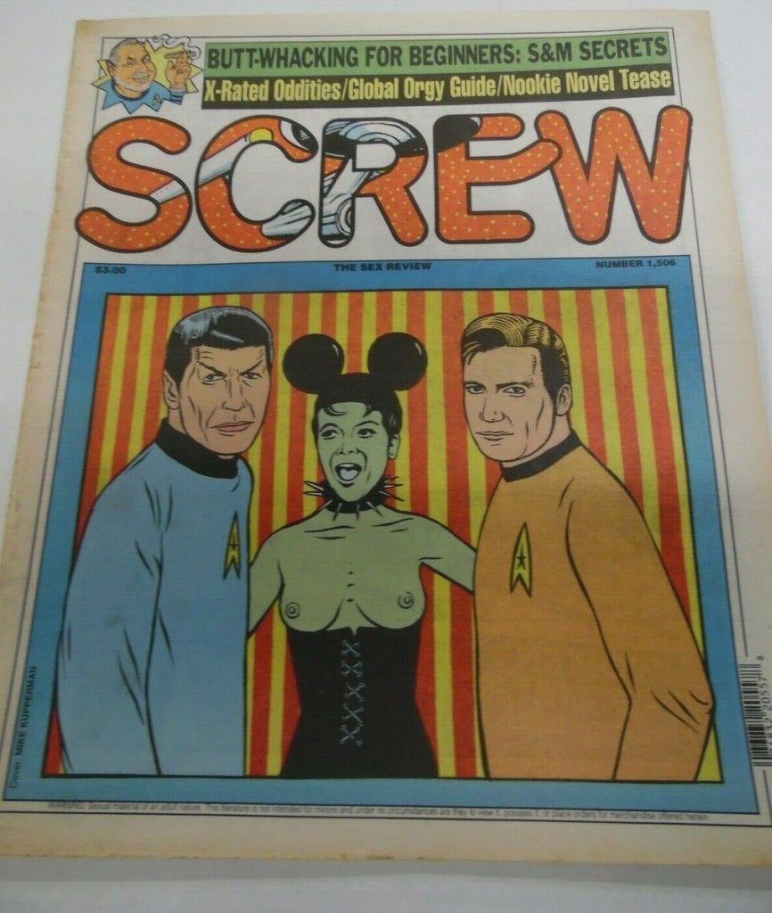 Screw Newspaper Star Trek Cover #1506 January 12, 1998 122119lm-ep2