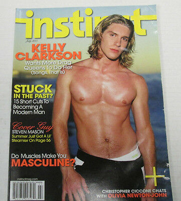 Instinct Gay Adult Magazine Kelly Clarkson July 2005 vg 101814lm-ep