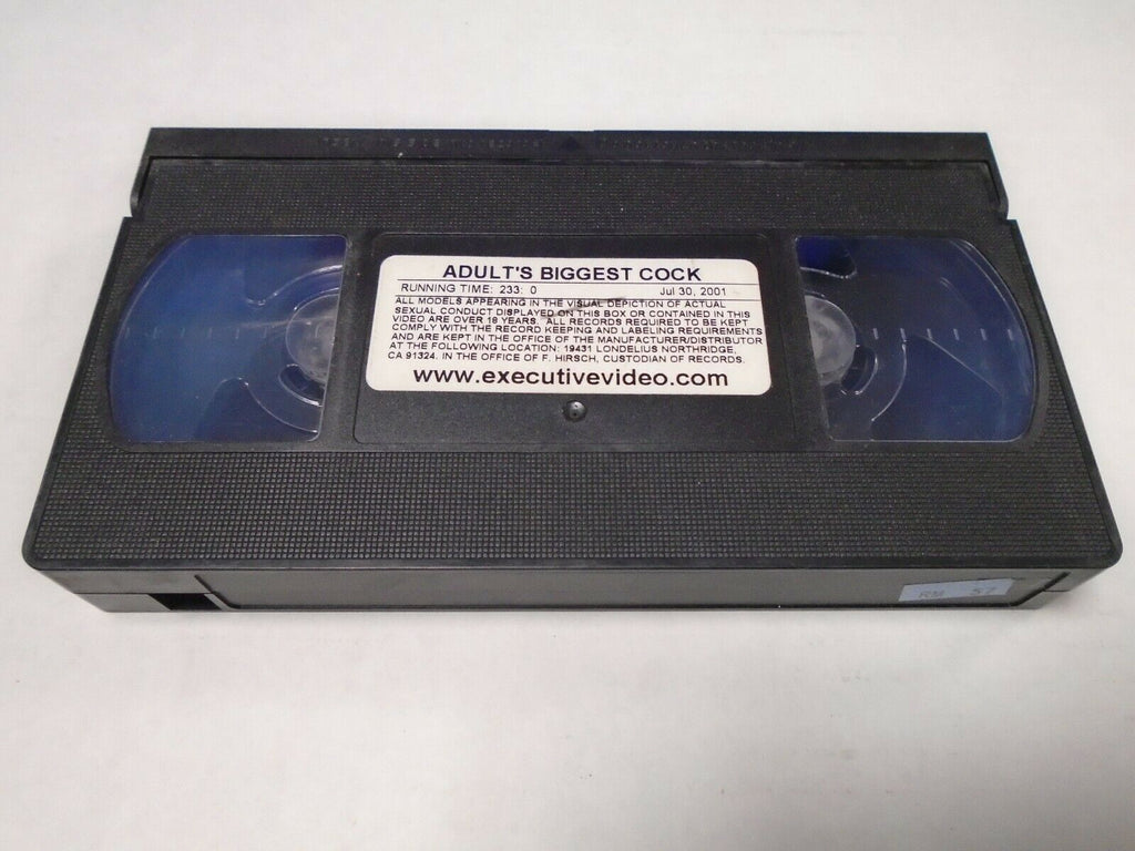 Adult's Biggest Cock Executive Video 233mins 2001 Adult VHS 040219AMP