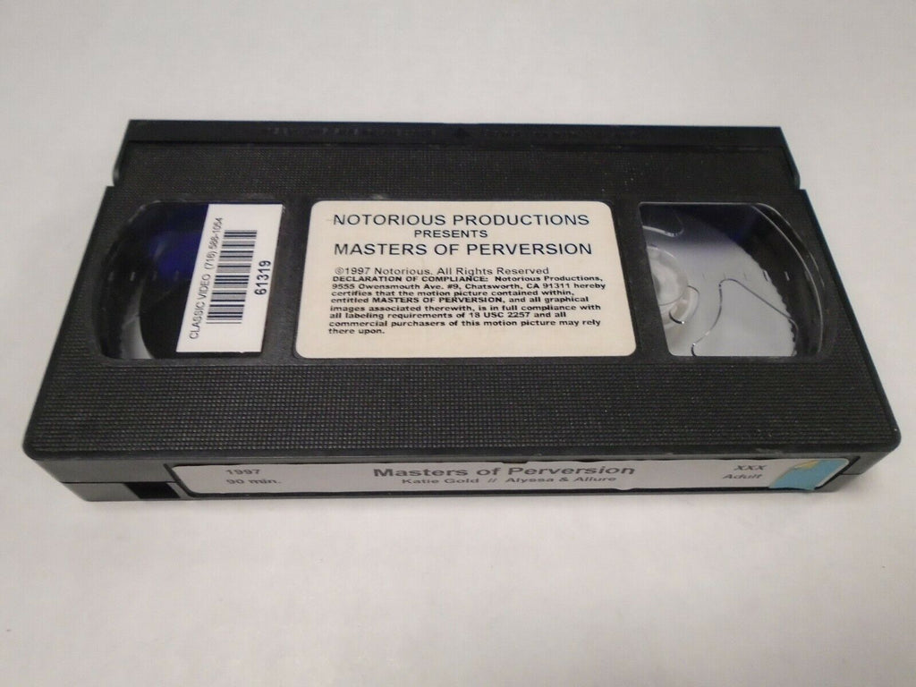 Masters of Perversion Katie Gold Alyssa Allure 1997 90mins Adult VHS 031919AMP3