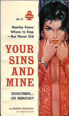 Your Sins And Mine Novel by George Parksmith 1961 Midwood 042114lm-epa