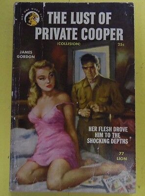 The Lust Of Private Cooper Adult Novel by James Gordon 1952 071613lm-epa