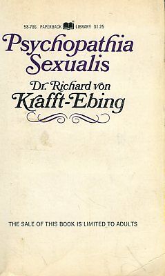 Psychopathia Sexualis Novel by Dr. Richard Von Krafft-Ebing 1968 030618lm-ep