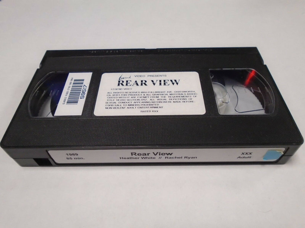 Rear View Heather White Rachel Ryan 1989 85mins Adult VHS 012419AMP