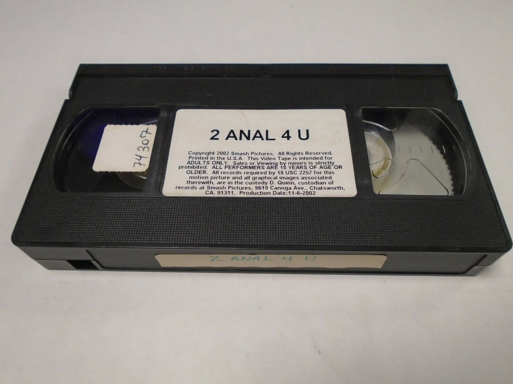 2 Anal 4 U 2002 Smash Pictures Adult VHS 042319AMP2