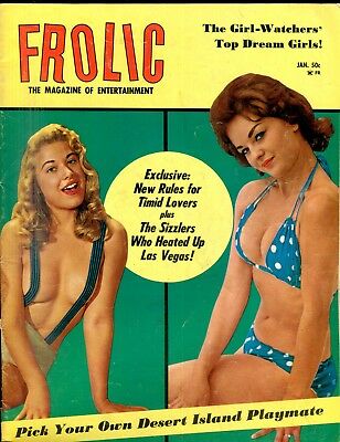 Frolic Busty Magazine Cover Girl Rusty Allen January 1965 110618lm-ep