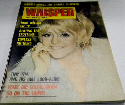 Whisper Adult Magazine Goldie Hawn April 1970 vg 120413lm-ep