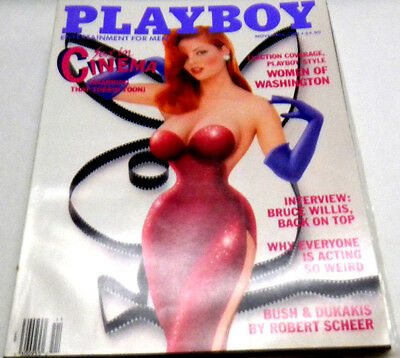 Playboy Busty Adult Magazine "Sex in Cinema" November 1988 nm 070213l-ep