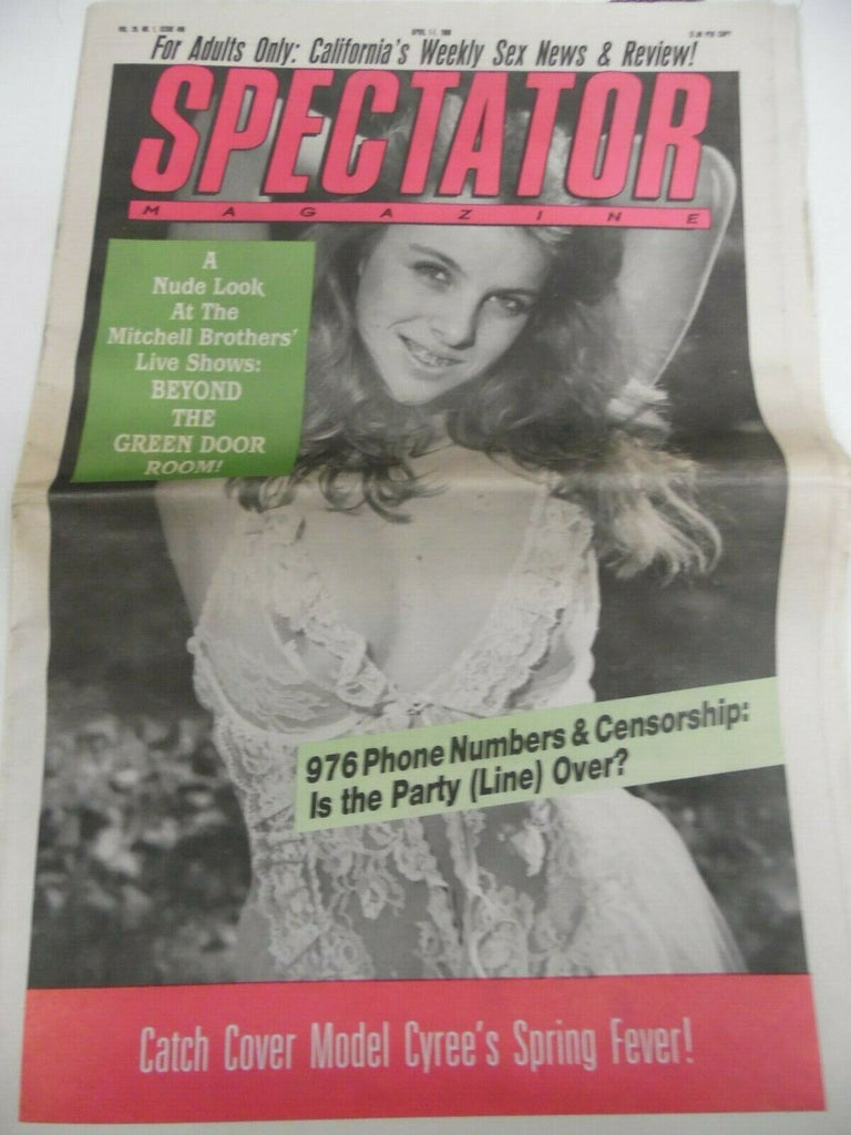 Spectator Newspaper Cover Model Cyree April 1-7, 1988 042919lm-ep3