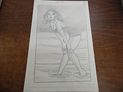 Original Adult Comic Book Art EYE Candy issue 3 Todd Borenstein with COA 17x11