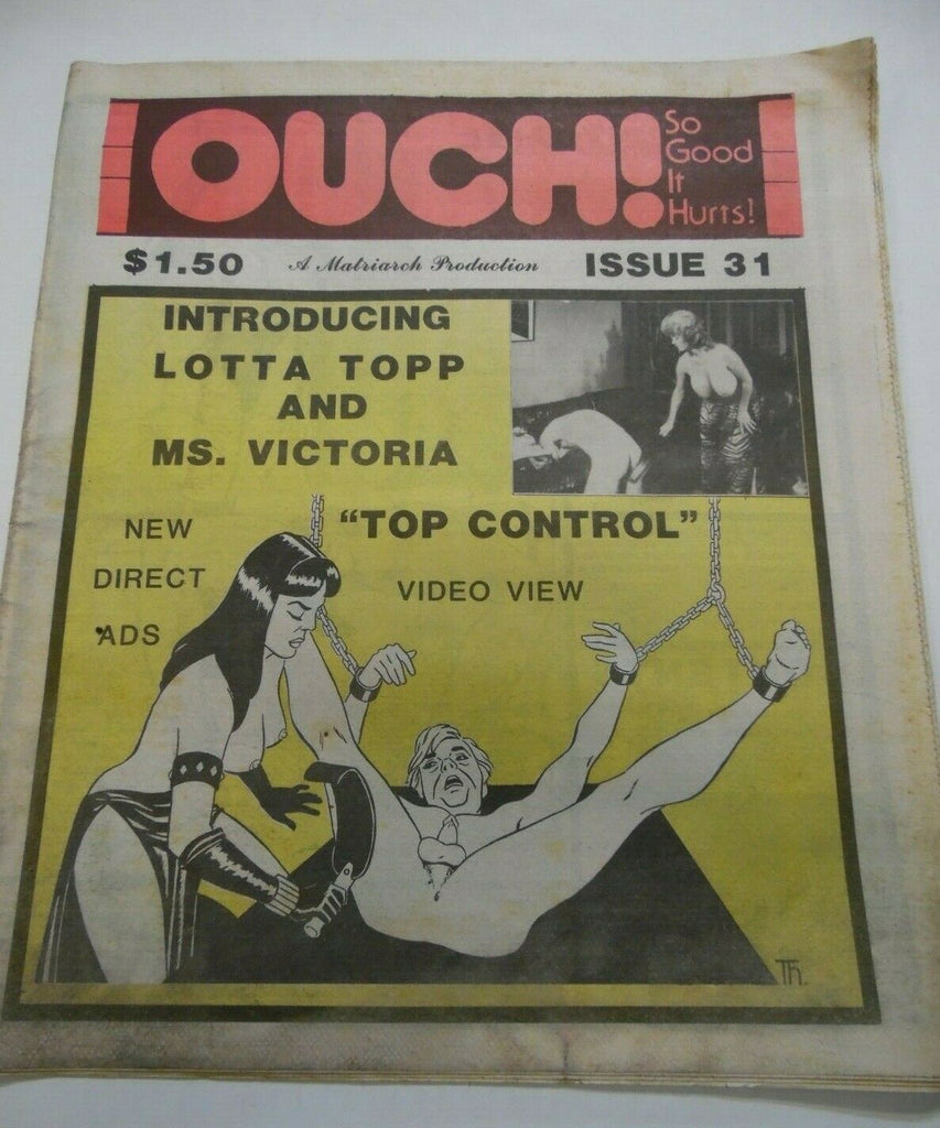 Ouch Fetish Newspaper Lotta Topp & Ms. Victoria #31 1985 012920lm-ep2