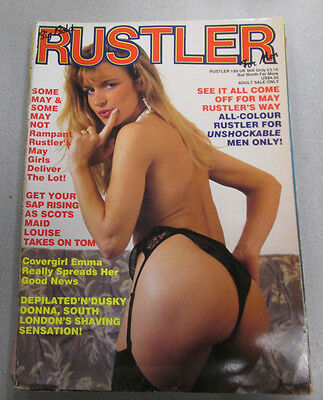 Rustler Adult Magazine Covergirl Emma #189 1991 vg 022415lm-ep