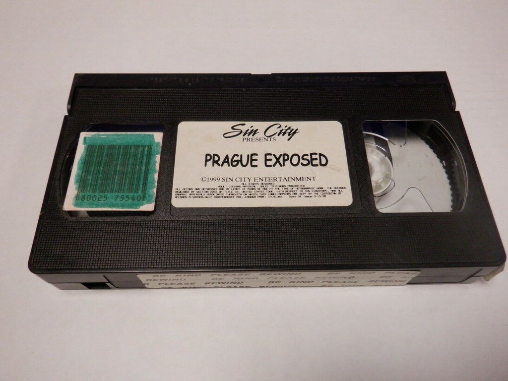 Prague Exposed Sin City Ent 1999 Philippe Dean Jill Kelly Adult VHS 123019AMP