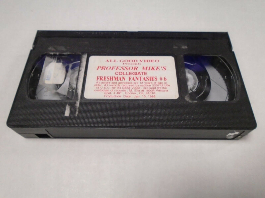 Professor ike's Collegiate Freshman Fantasies #6 1998 Adult VHS 032119AMP